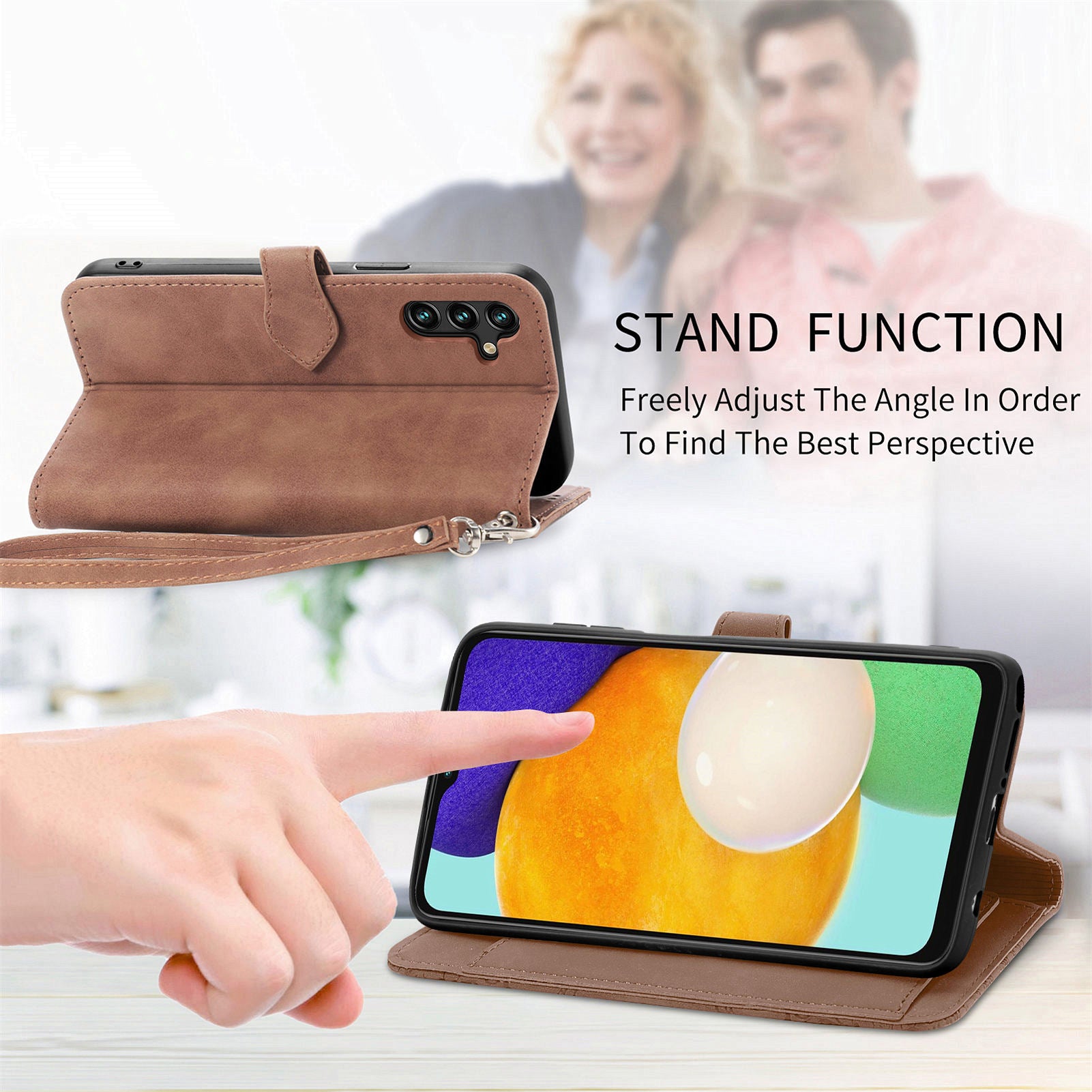 For Samsung Galaxy A04s 4G (164.7 x 76.7 x 9.1 mm) A13 5G M13 5G Flower Imprinted Pattern PU Leather Zipper Pocket Cell Phone Cover Stand Wallet Case For Samsung Galaxy A04s 4G (164.7 x 76.7 x 9.1 mm) A13 5G M13 5G Flower Imprinted Pattern PU Leather Zipper Pocket Cell Phone Cover Stand Wallet Case